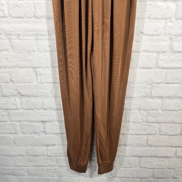 W Area Stars Brown Cisco Belted Jogger Jumpsuit Womens Size M NWT Buttery Soft - Picture 3 of 12